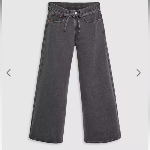 Levi's Women's Wide-Leg Jeans - Dark Gray - Picture 4 of 7